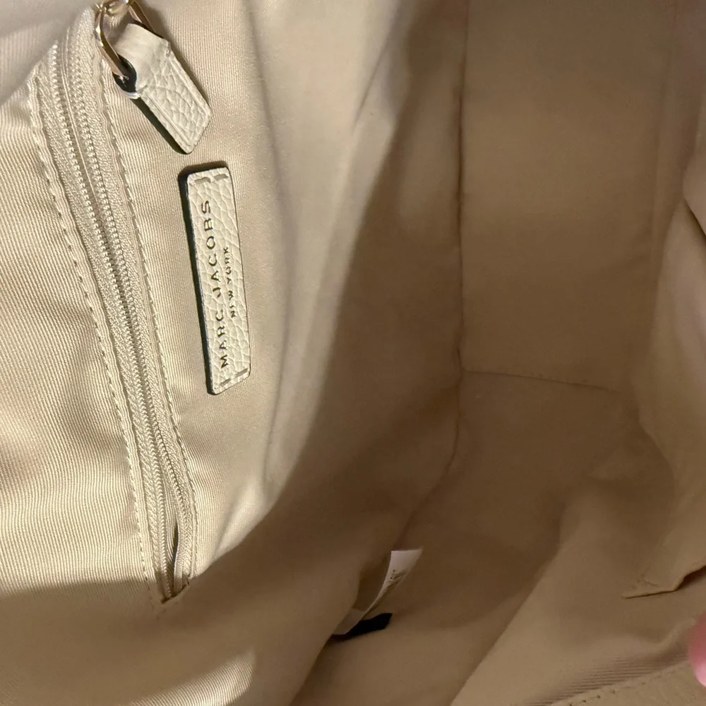 Marc Jacobs Shoulder Bag Purse Groove Leather Marshmallow - Picture 15 of 16
